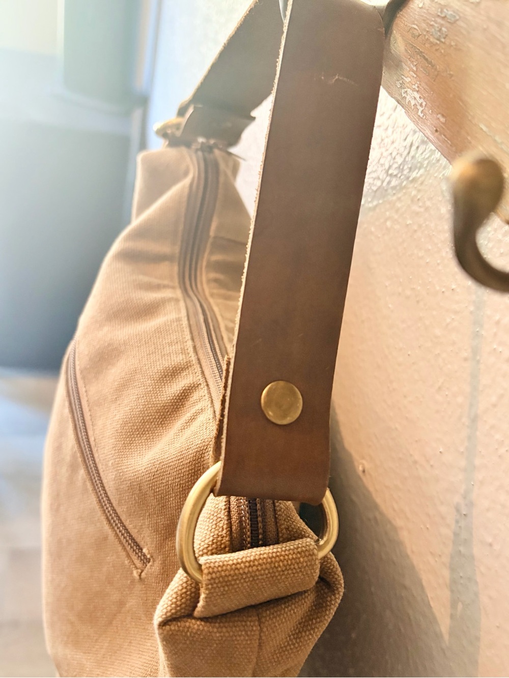 Meridian Lee Artisan Canvas Hobo Bag - Picture 5 of 16